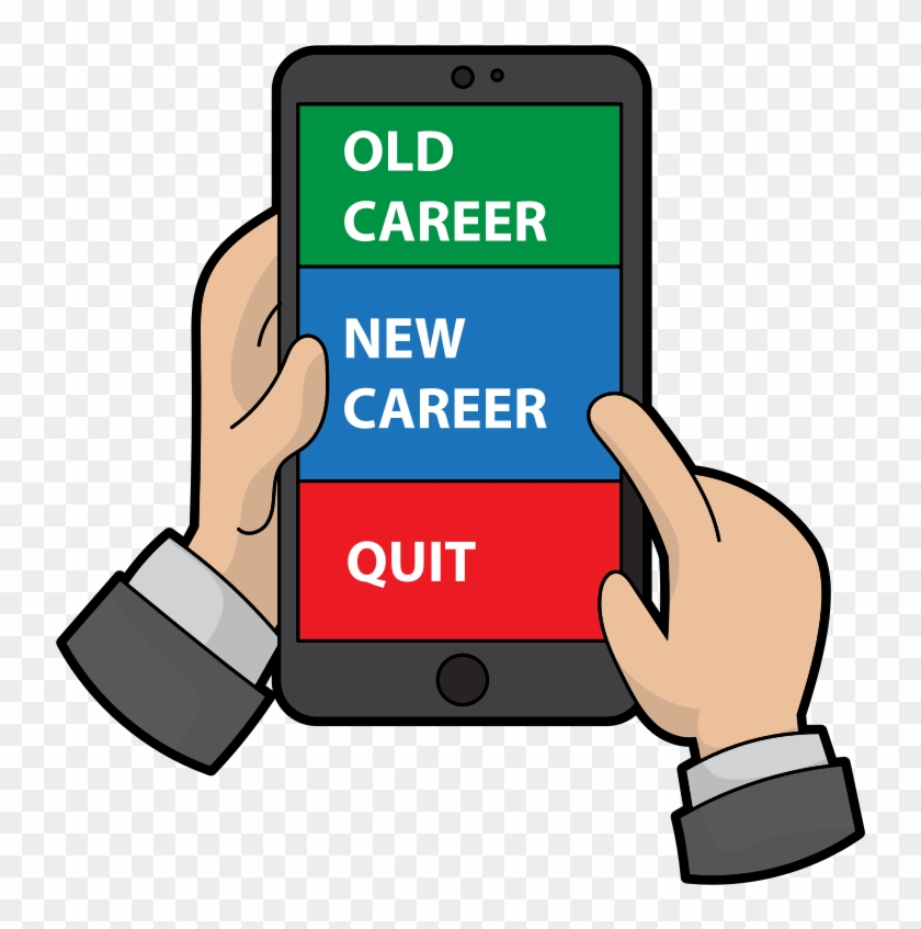 Career Change Cellphone App Cartoon - Mobile Phone, HD Png Download -  844x936(#5879574) - PngFind