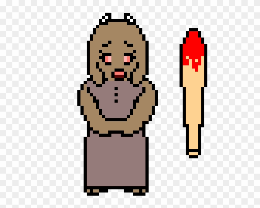 Toriel Granny - Dibujos Cuadriculados De Emojis, HD Png Download -  550x640(#5897670) - PngFind