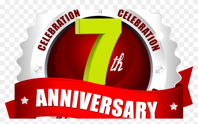 Celebrating 7th Year Anniversary Logo Design In Png 7th Anniversary Vector Png Transparent Png 10x630 Pngfind