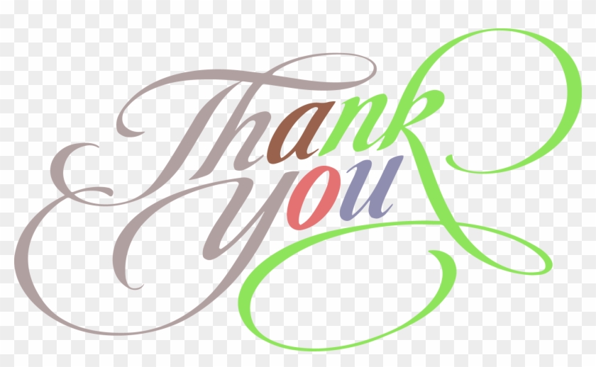 Thank You Colorful Fantastic Text Clipart - Clipart Thank You Png, Transparent  Png - 1856x1058(#597236) - PngFind
