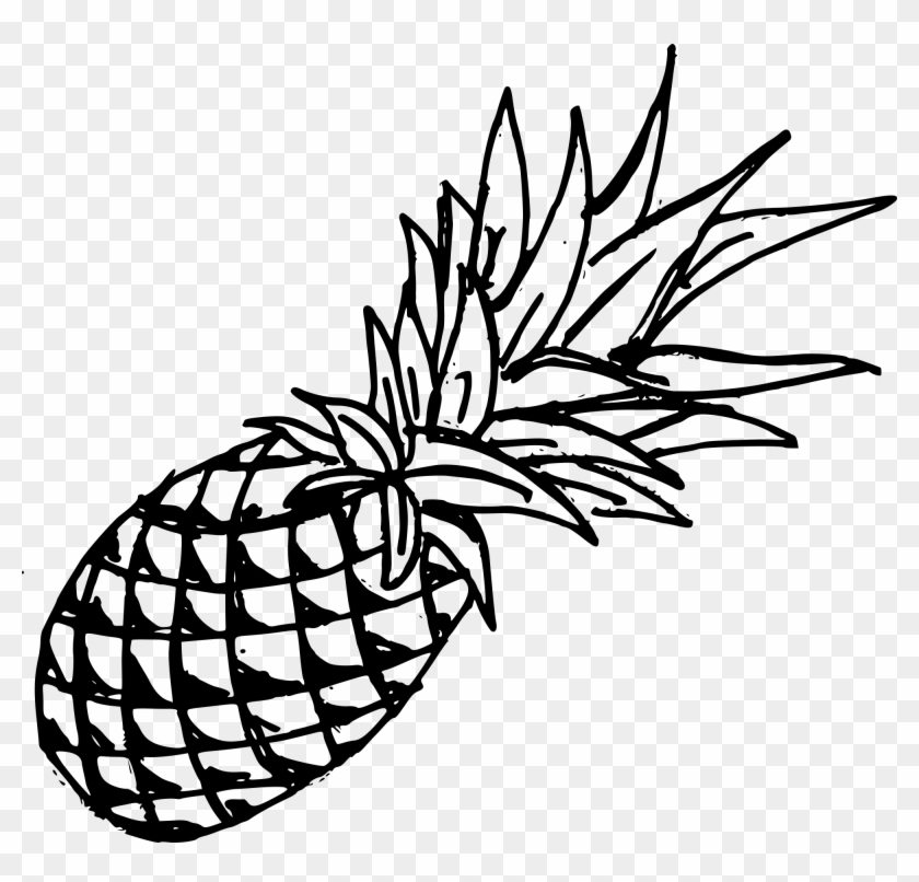 Clipart Pineapple Black And White