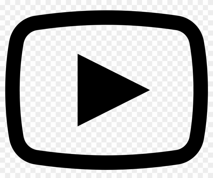 Youtube1600 Youtube Icon Black And White Hd Png Download 1600x1600 5993 Pngfind