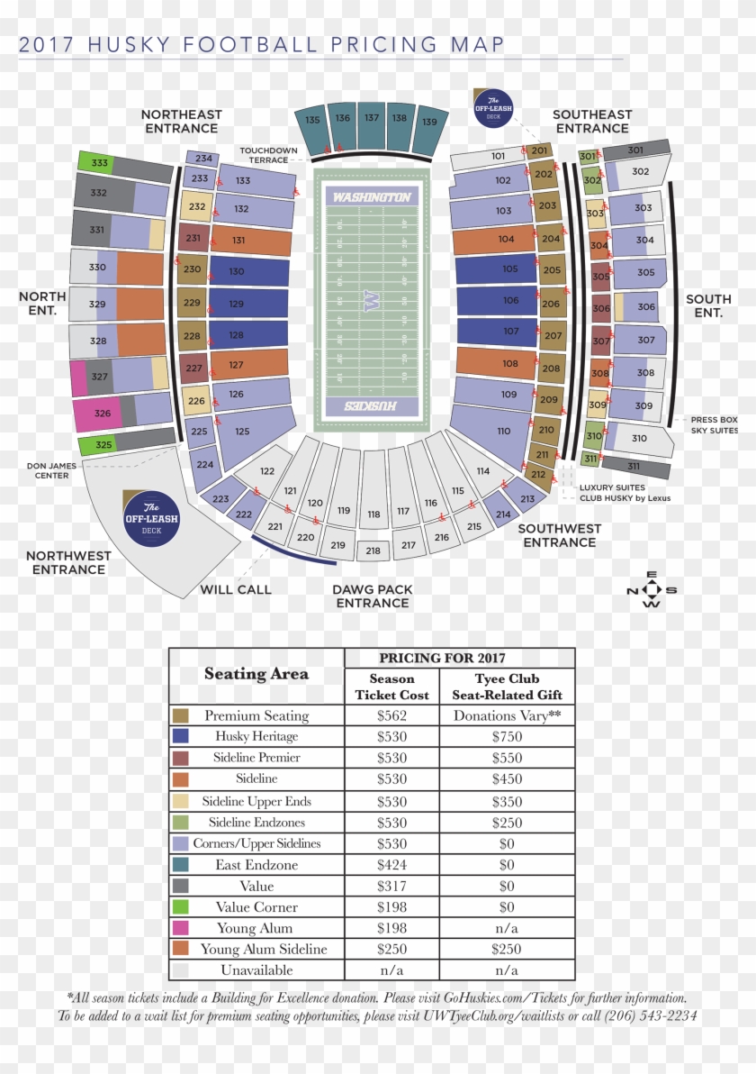 Husky Football Stadium Seating Chart