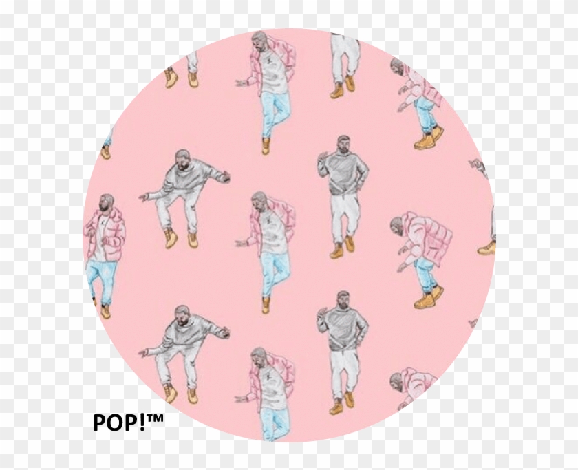 Pop Coated Pink Hotline Bling Design On An Expanding Drake Pop Socket Hd Png Download 602x603 5914834 Pngfind