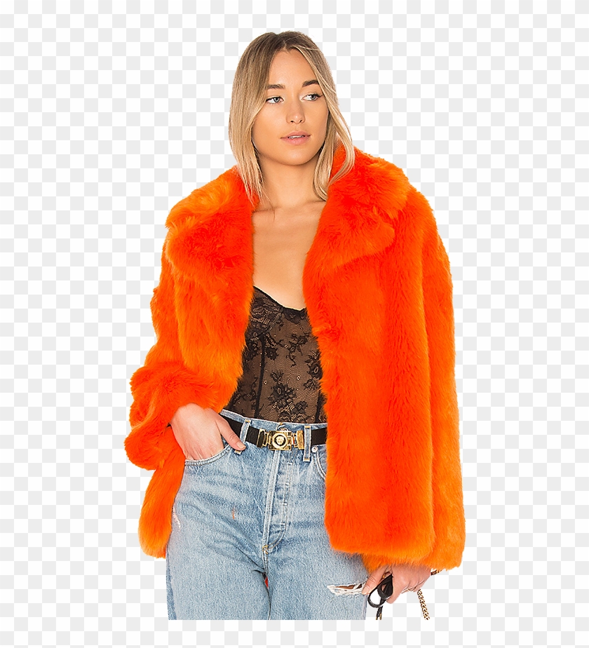 orange fur coats