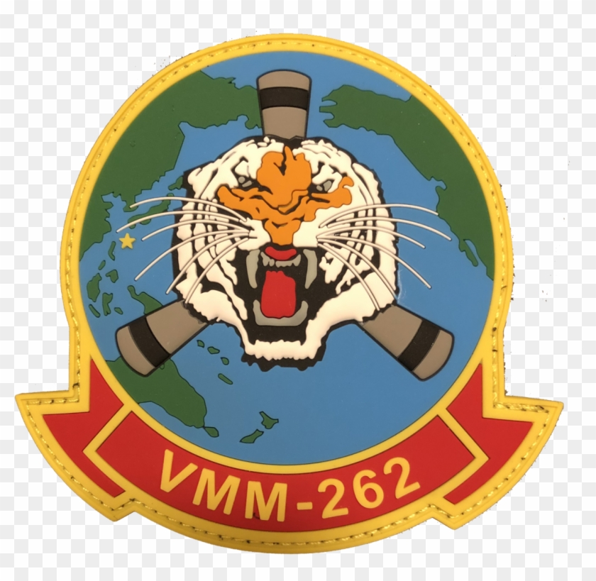 Vmm 262 Flying Tigers Full Color Pvc With Velcro Military, - Vmm