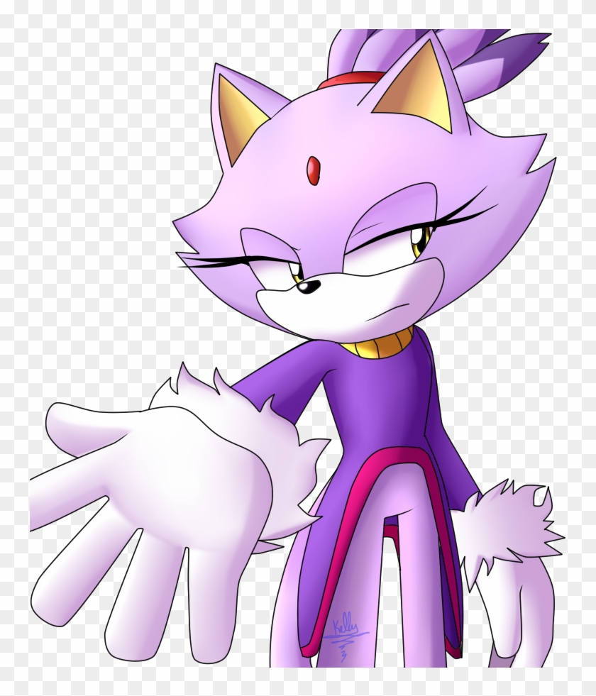 Fan Art Blaze The Cat By Kellylaeriza132003 - Cartoon, HD Png Download -  800x900(#5933411) - PngFind