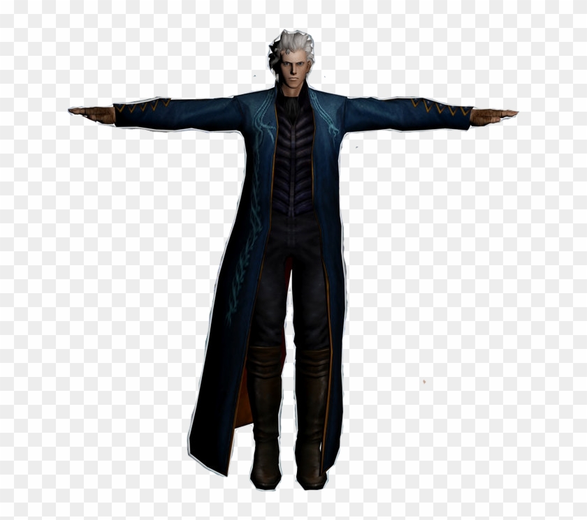 Shitpostvergil Asserting Dmc Vergil T Pose Hd Png Download - dante from dmc roblox