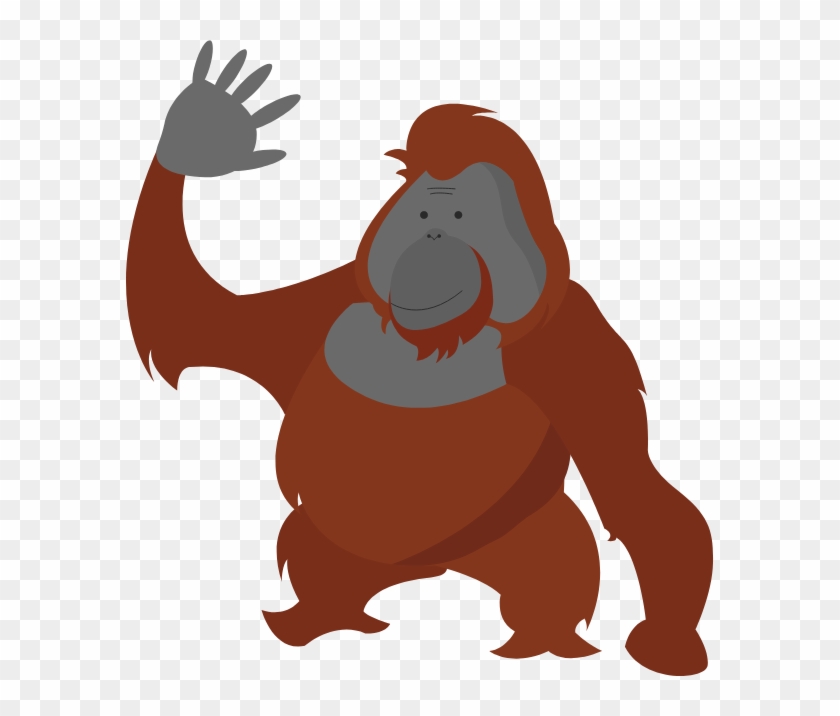 Orangutan Facts - - Cartoon Orangutan Png, Transparent Png -  588x636(#5945058) - PngFind
