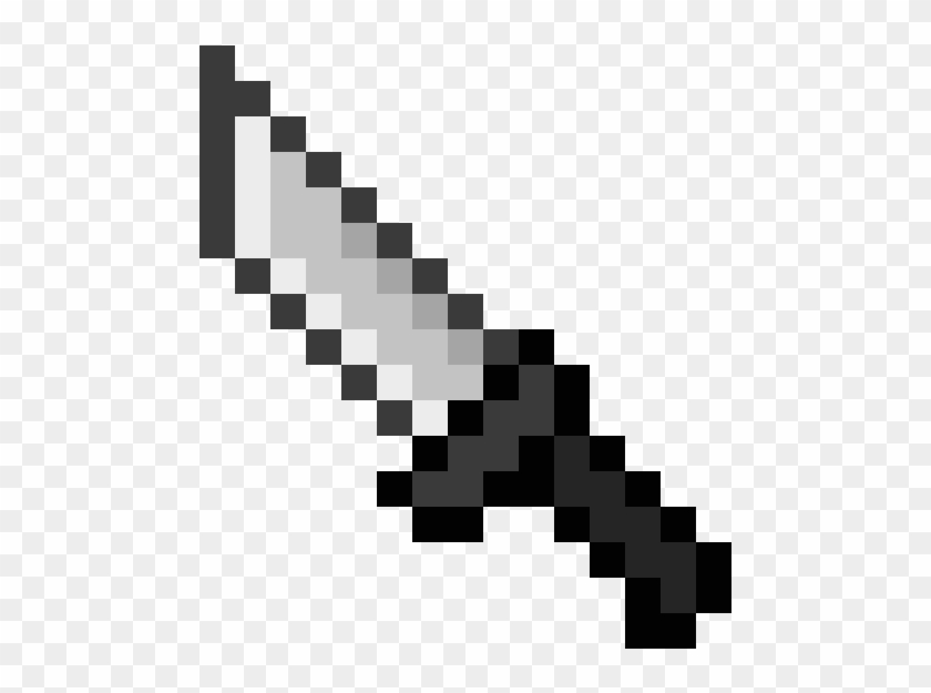 Knife Suggestion Minecraft Knife Pixel Art Hd Png Download
