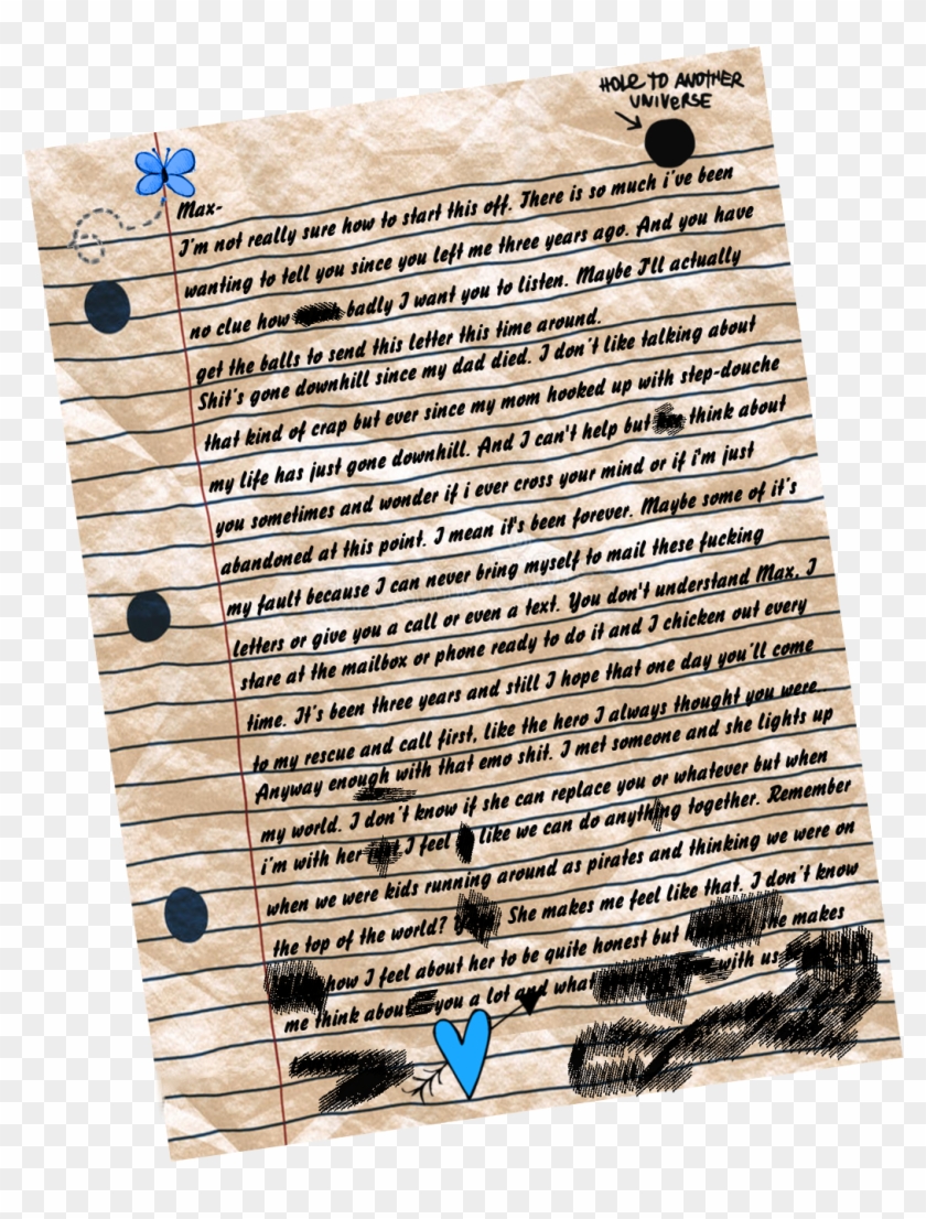No Spoilers In A Lis Fan Facebook Group There S A Chloes Letter To Max Hd Png Download 1300x1400 Pngfind