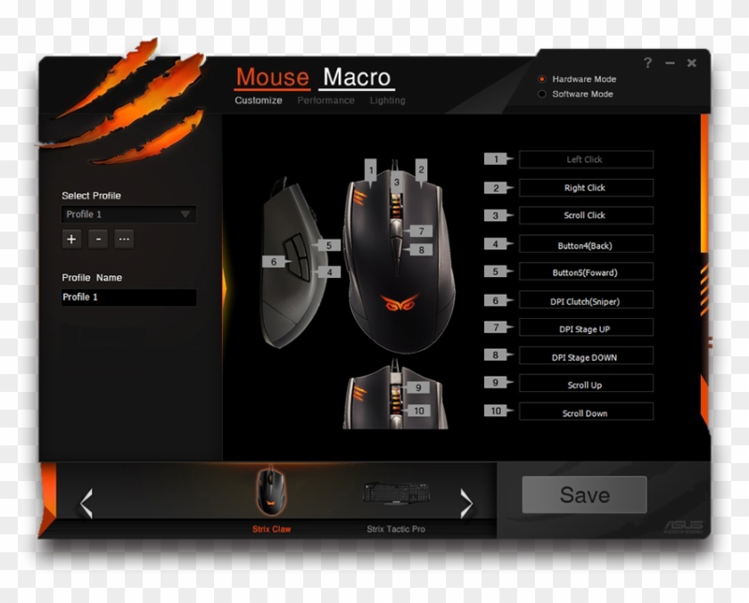 Asus Strix Claw Software Hd Png Download 2x676 Pngfind