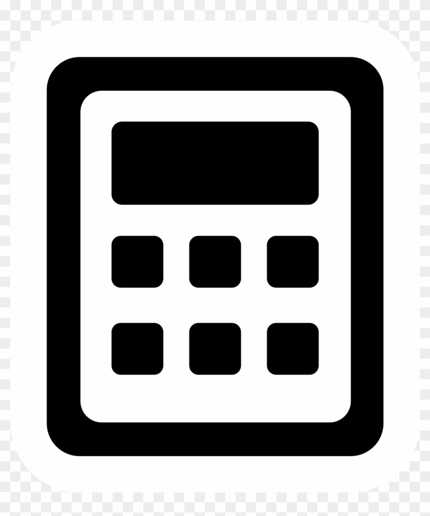 Black Calculator Png - Creative Commons Calculator Icon, Transparent Png - 2000x2000(#63103) - PngFind