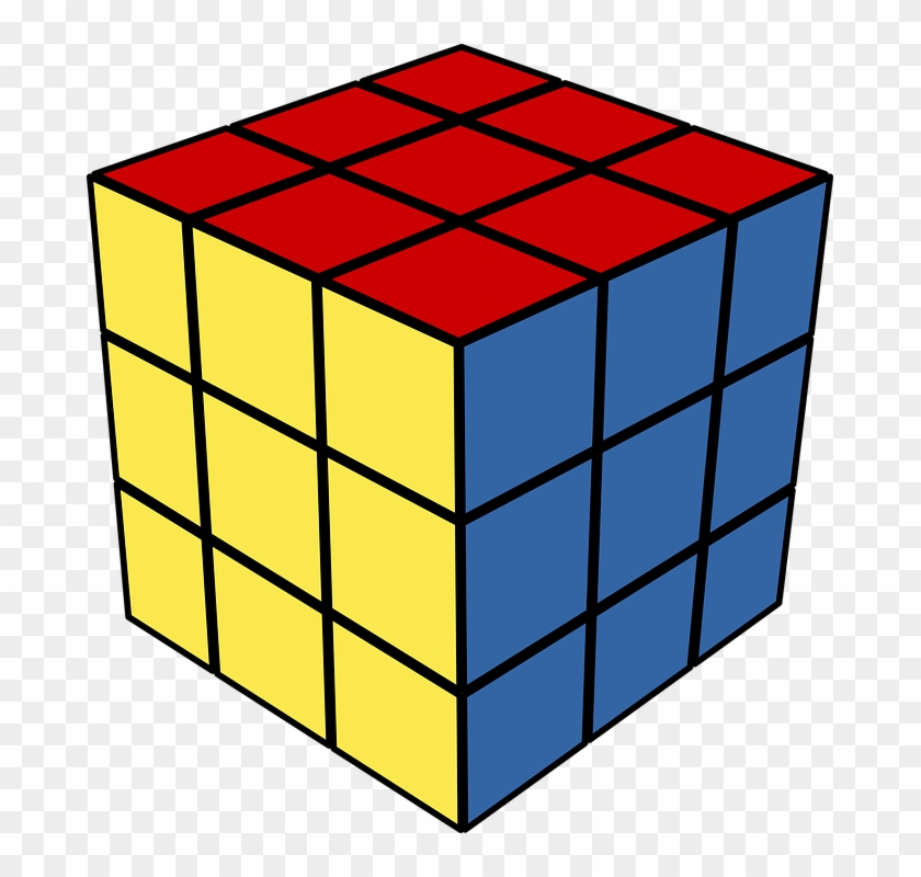 rubix cube cartoon