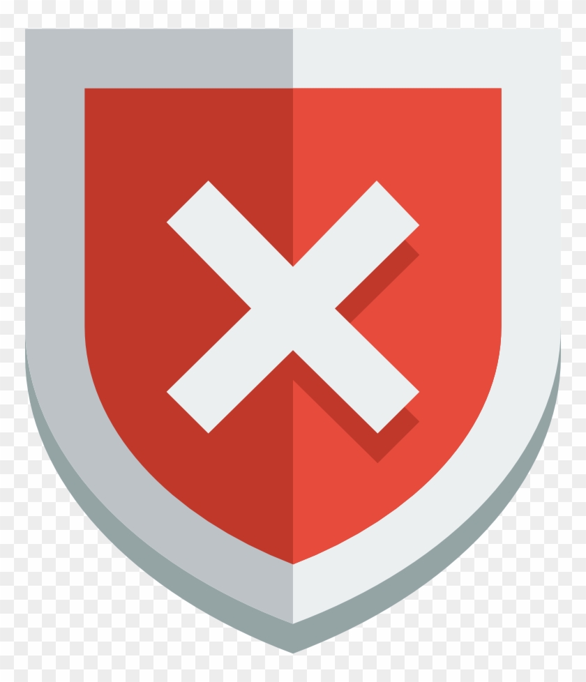 Shield Error Icon Shield With Error Hd Png Download 1024x1024 Pngfind