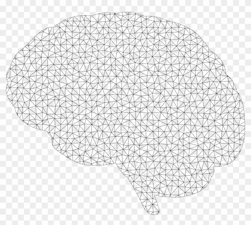 This Free Icons Png Design Of Polygonal Wireframe Brain, Transparent ...