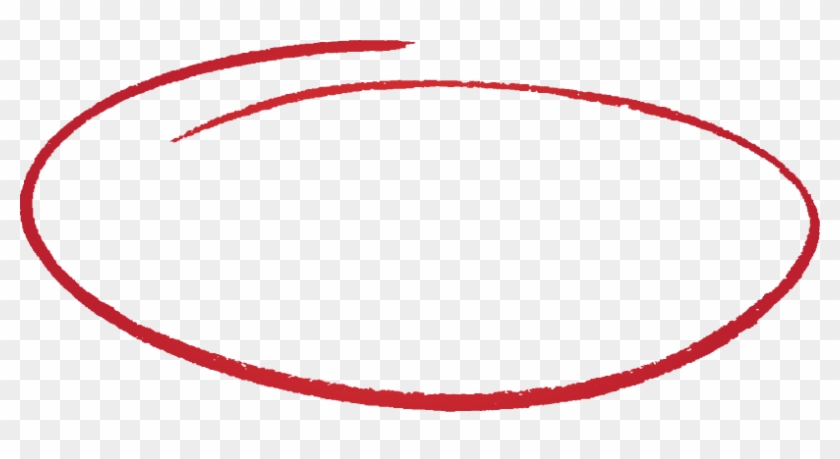 Hand Drawn Red Circle Png Hand Drawing A Circle Transparent Png 814x379 Pngfind