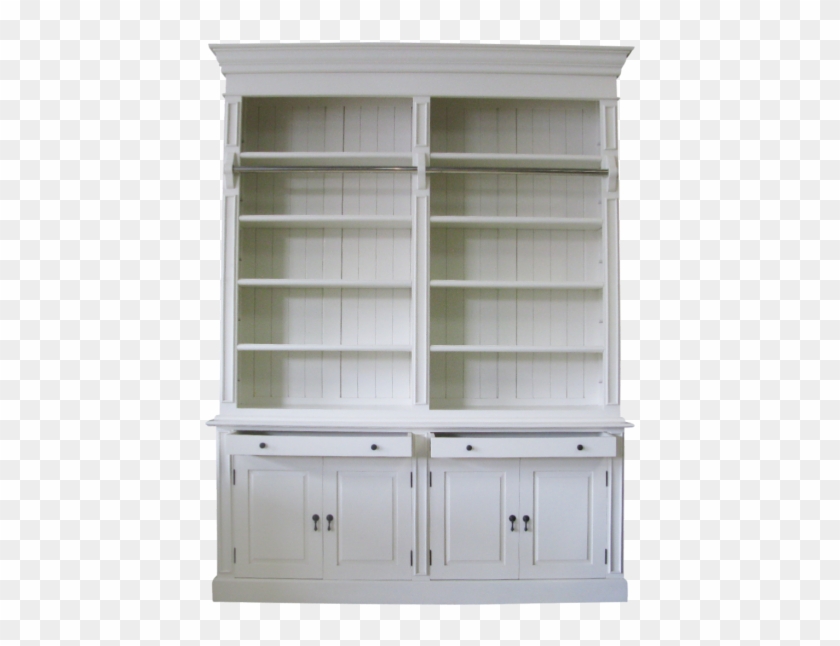 French Provincial Two Bay Bookcase Hutch Hd Png Download