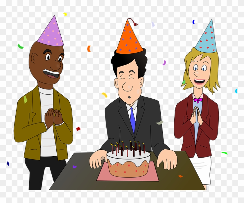 Happy Birthday Celebration Party Birthday Friends - Cartoon, HD Png  Download - 960x678(#6023587) - PngFind