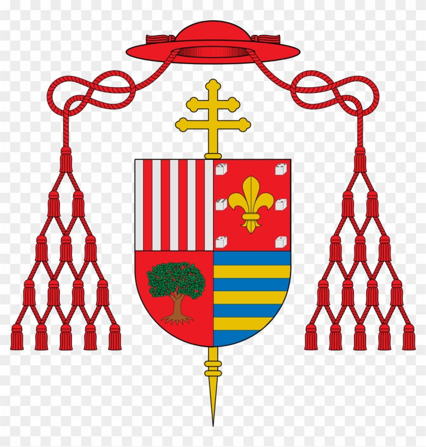 Escudo De Gaspar De Quiroga Y Vela Orden De San Jeronimo, HD Png