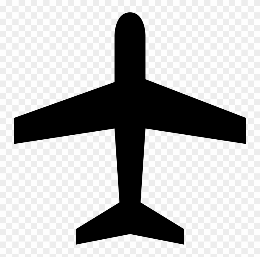 Airport Airplane Travel Plane Aircraft Transport - Plane Cartoon Top View,  HD Png Download - 720x720(#6040682) - PngFind