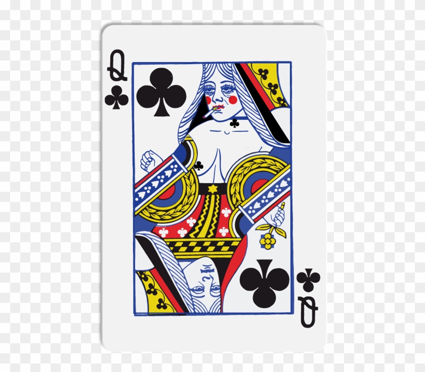Queen Playing Cards Png - Queen Of Clubs Card, Transparent Png ...