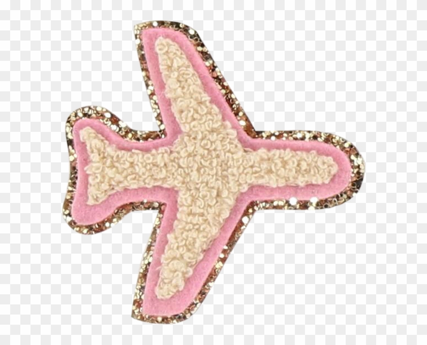 Glitter Airplane Patch Cross Hd Png Download 600x600 6064417 Pngfind