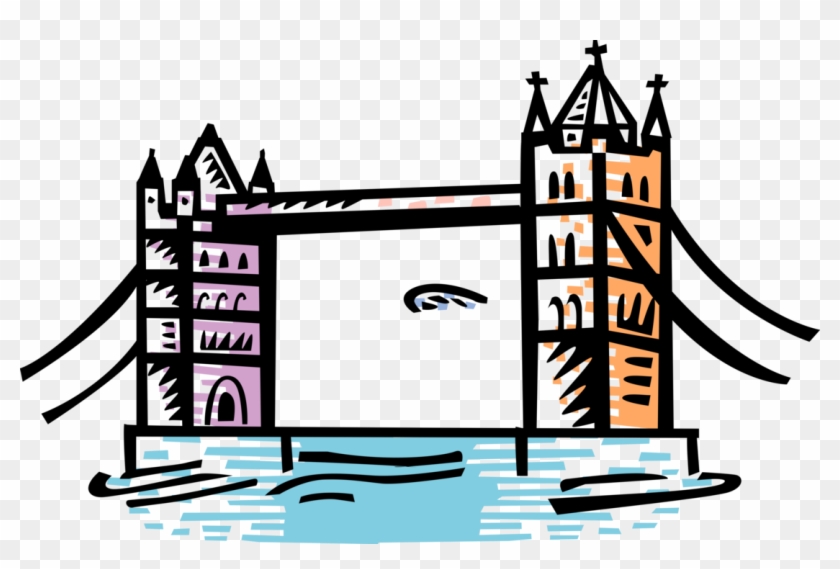 Vector Illustration Of Tower Bridge Bascule And Suspension - Clipart Tower Bridge, HD Png Download - 1111x700(#6072655) - PngFind Vector Illustration Of Tower Bridge Bascule And Suspension - Clipart Tower Bridge, HD Png Download - 1111x700(#6072655) - PngFind