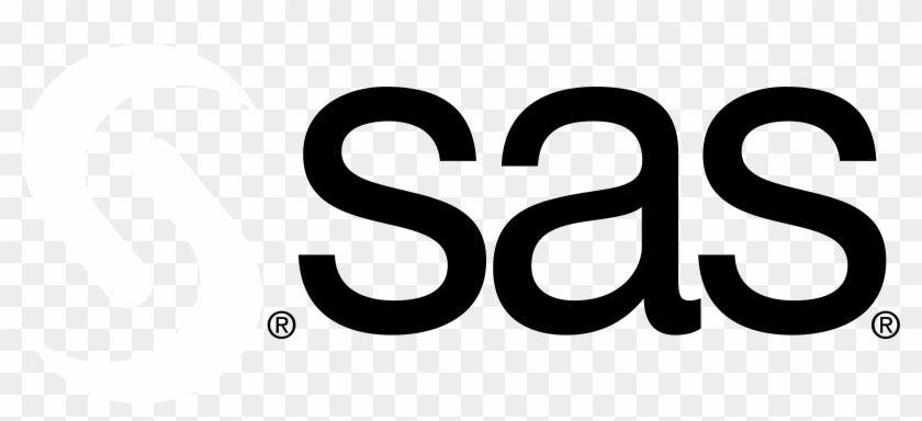 Sas Logo Black And White - Sas Institute, HD Png Download - 2400x985 ...