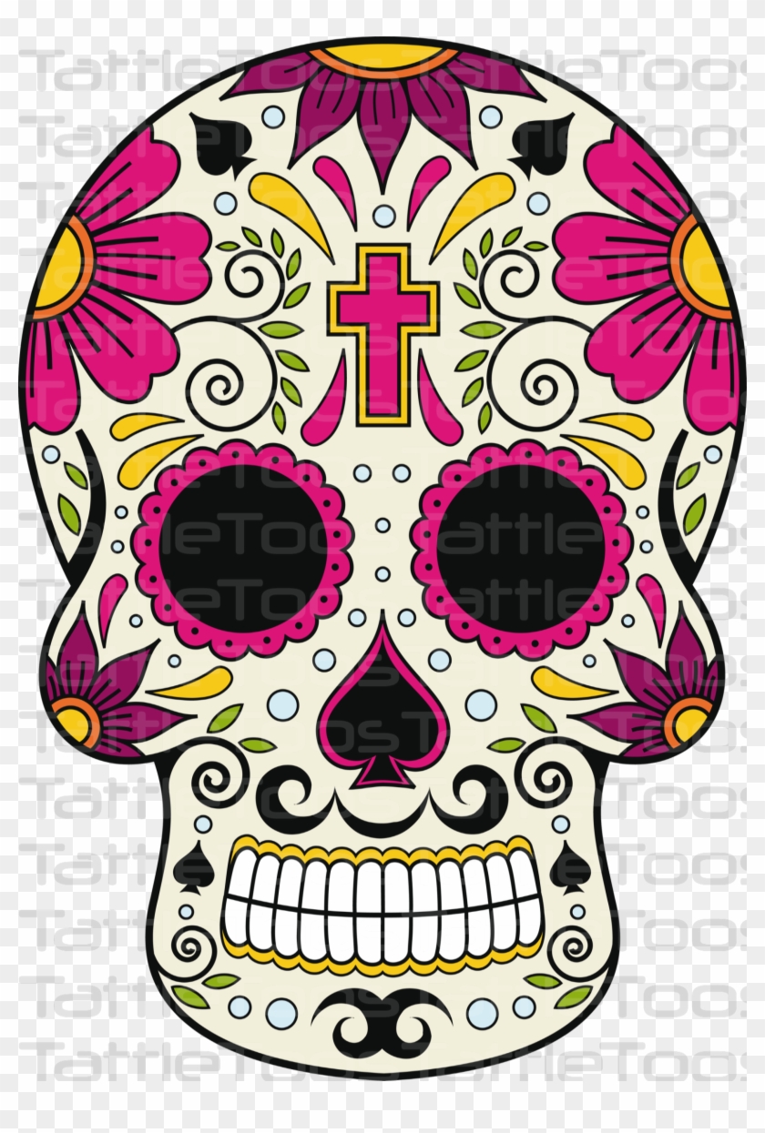 Sugskull In Photography Pinterest - Skull And Crossbones Day Of The Dead,  HD Png Download - 2090x3000(#6078322) - PngFind