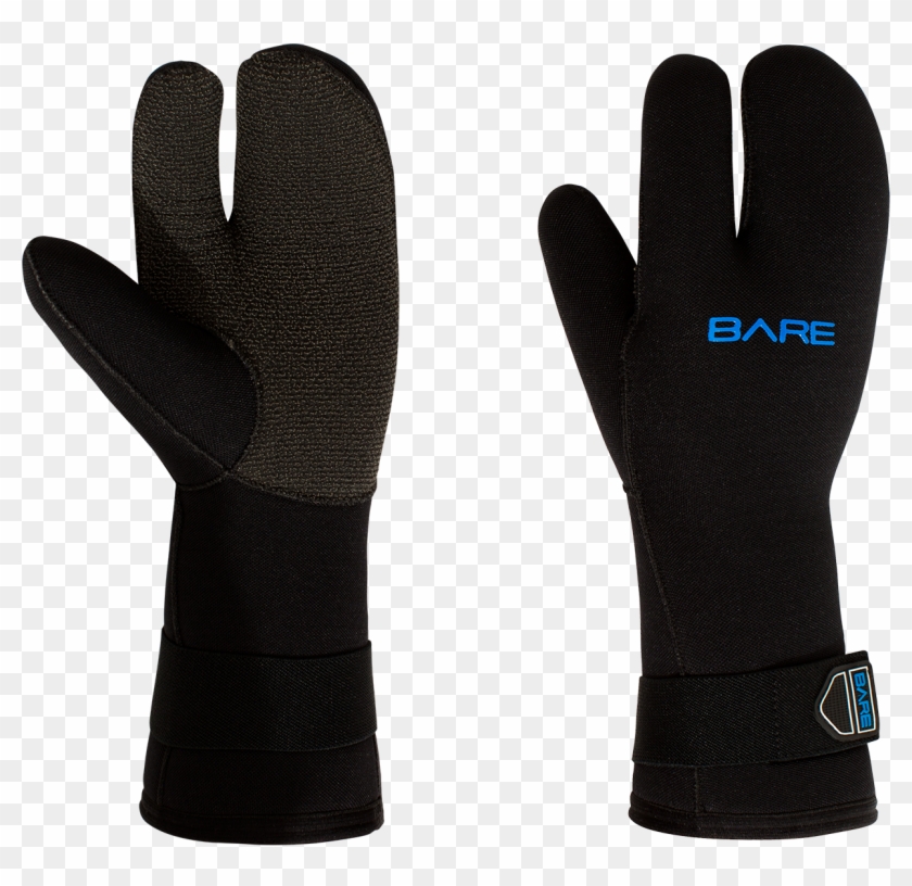 7mm K Palm Three Finger Mitt Best Diving Gloves Cold Water, HD Png