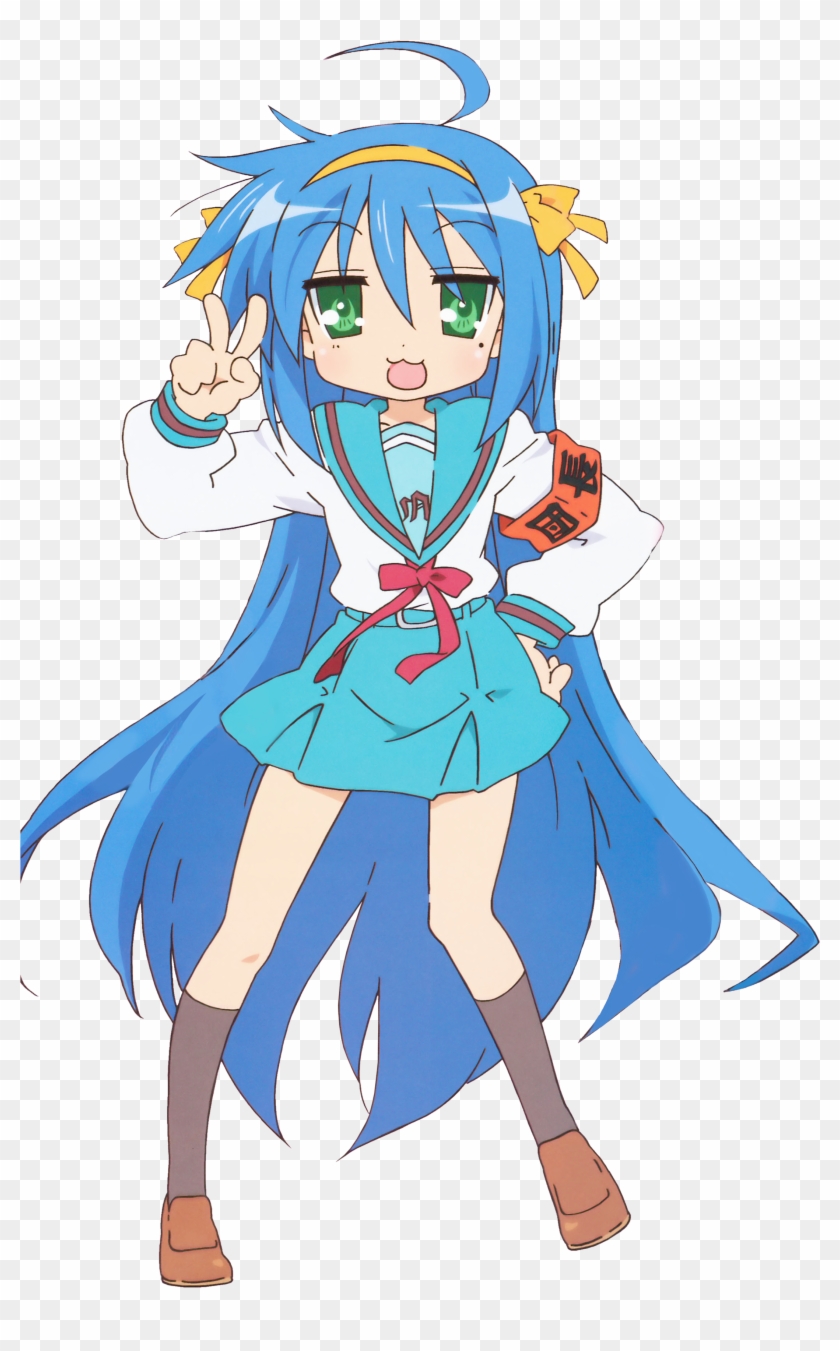 Lucky Star Character Design , Png Download - Konata Izumi Haruhi Cosplay,  Transparent Png - 2172x3391(#6090763) - PngFind