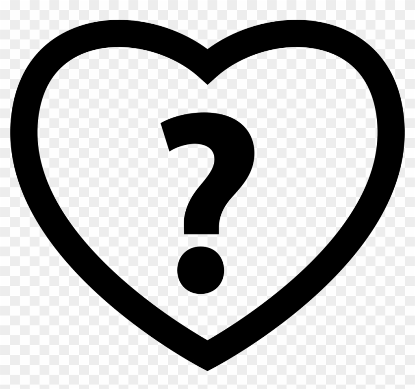 Heart With Question Mark Comments - Heart Question Mark Png, Transparent Png  - 982x876(#610086) - PngFind