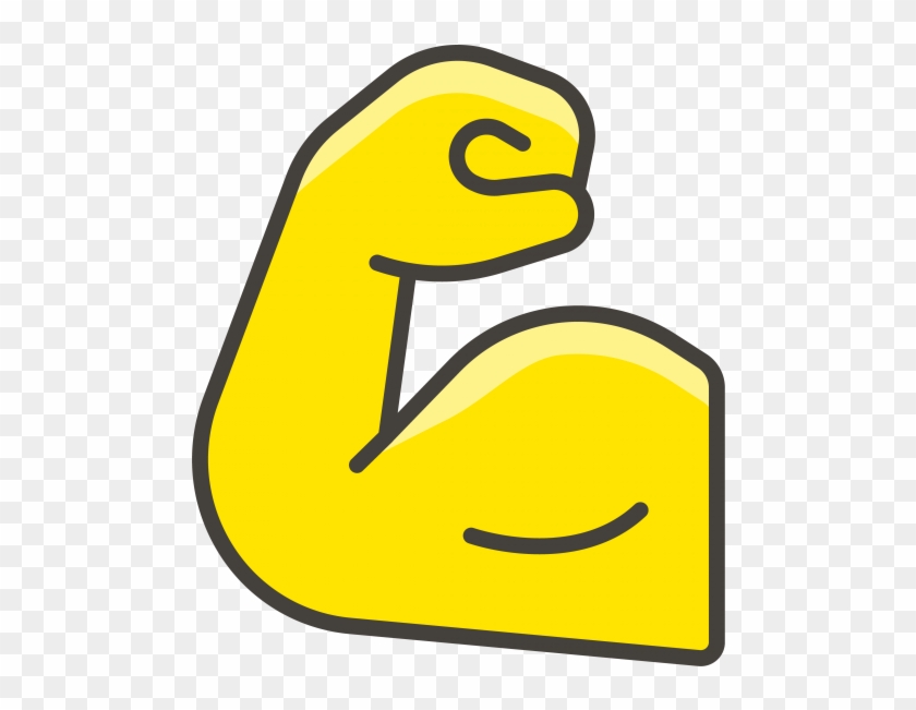 Flexed Biceps Emoji, HD Png Download 866x650(610095) PngFind