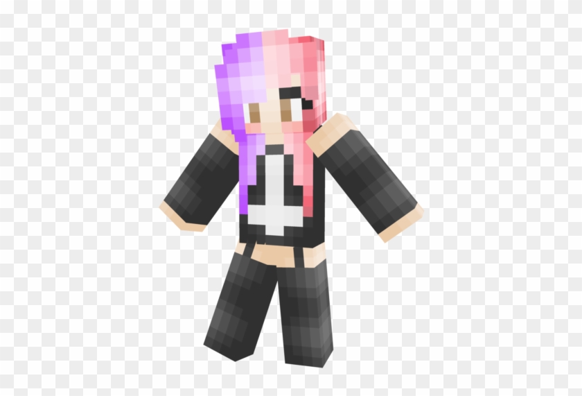 Image Minecraft Pastel Gothic Girl Skin Hd Png Download