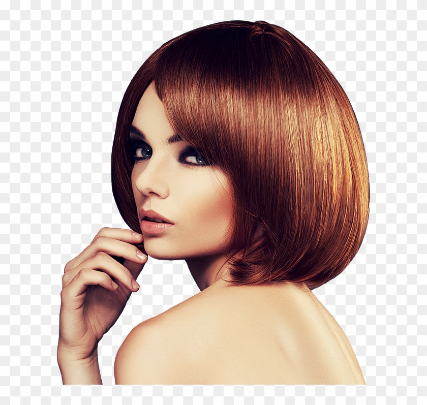 Images Redhead girl Beautiful Hairstyle Hair female Hands Colored