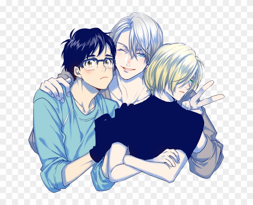 Наклейка Yuuri Katsuki X Victor Nikiforov X Yuri Plisetsky - History Makers Yuri On Ice, HD Png