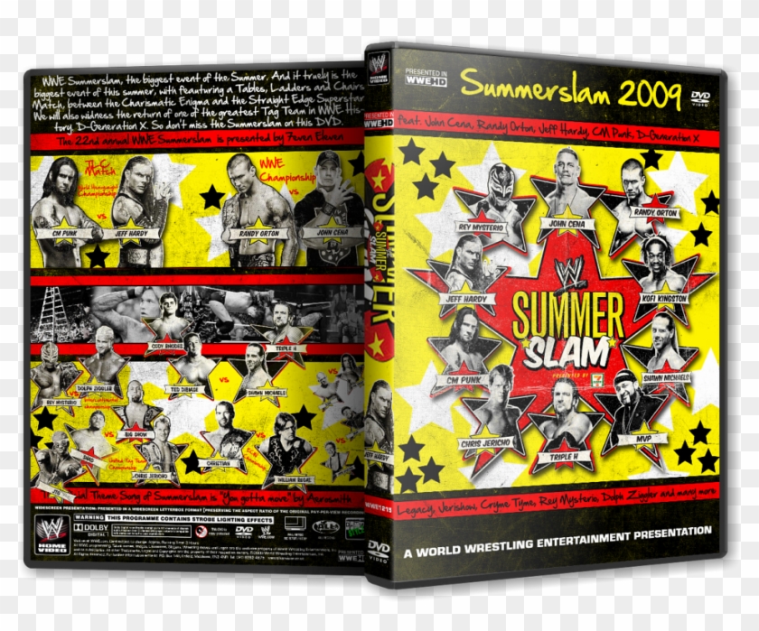 Wwe Summerslam 09 Dvd Cover Photo Wwe Summerslam Wwe Summerslam 09 Hd Png Download 1024x768 Pngfind
