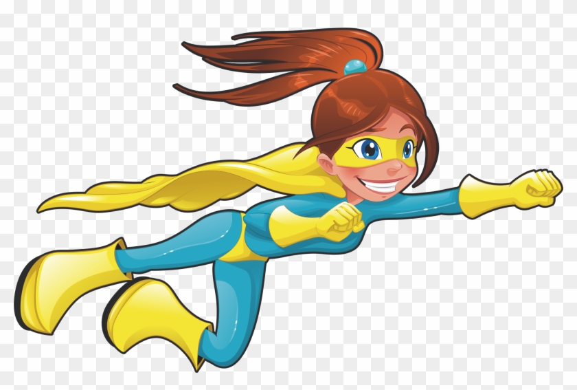 Flying Superhero Png - Girl Super Hero Cartoon, Transparent Png -  1985x1247(#6134937) - PngFind