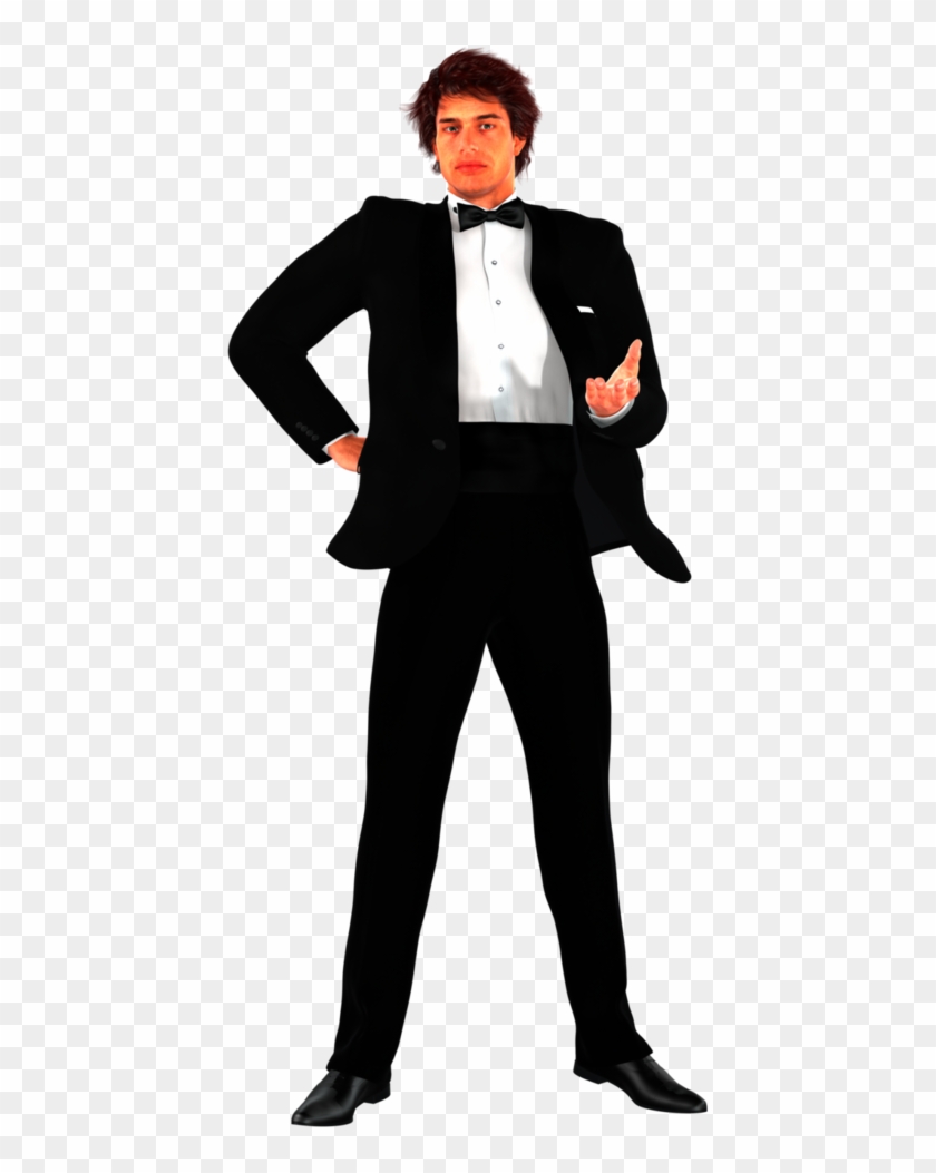Man In Suit Free Png Image - Tuxedo, Transparent Png - 433x973(#6137216 ...