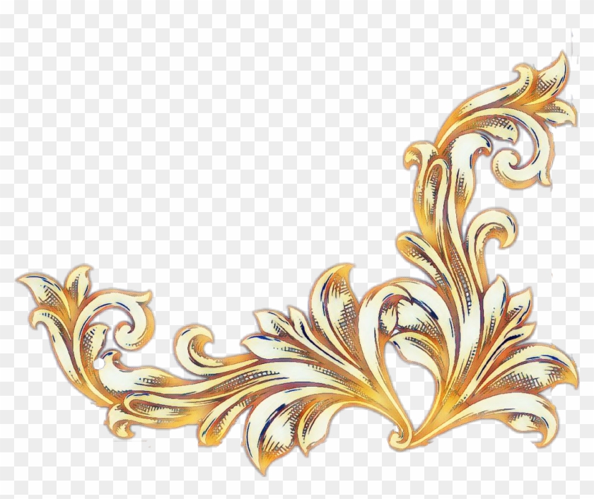 scroll #filigree - Png Transparent Filigree, Png Download -  1024x813(#6144434) - PngFind