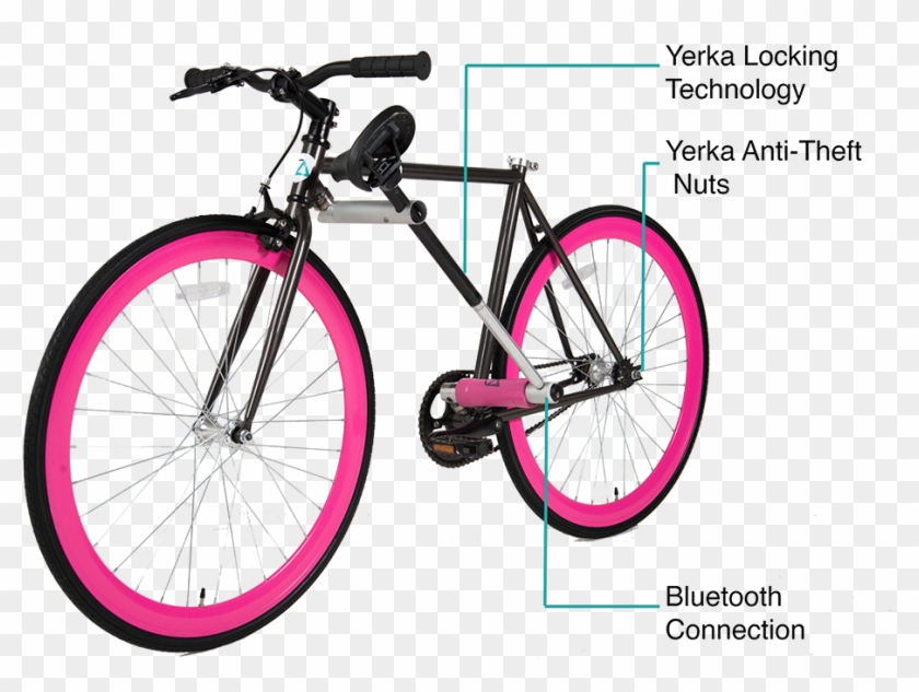 Bicicletas con sales ruedas de colores