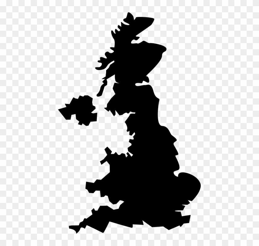 Free Image On Pixabay United Kingdom Great Black Map Of Uk Hd Png Download 463x7 Pngfind