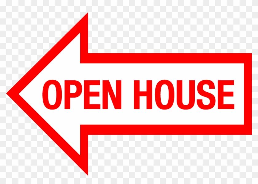 Open House Arrow Open House Red Arrow, HD Png Download 900x600