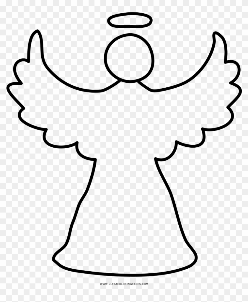 Christmas Angel Coloring Page Line Art Hd Png Download 1000x1000 6166303 Pngfind
