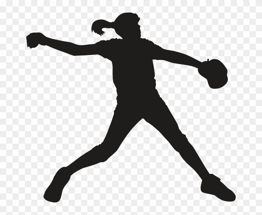 Girls Fastpitch Softball Clipart