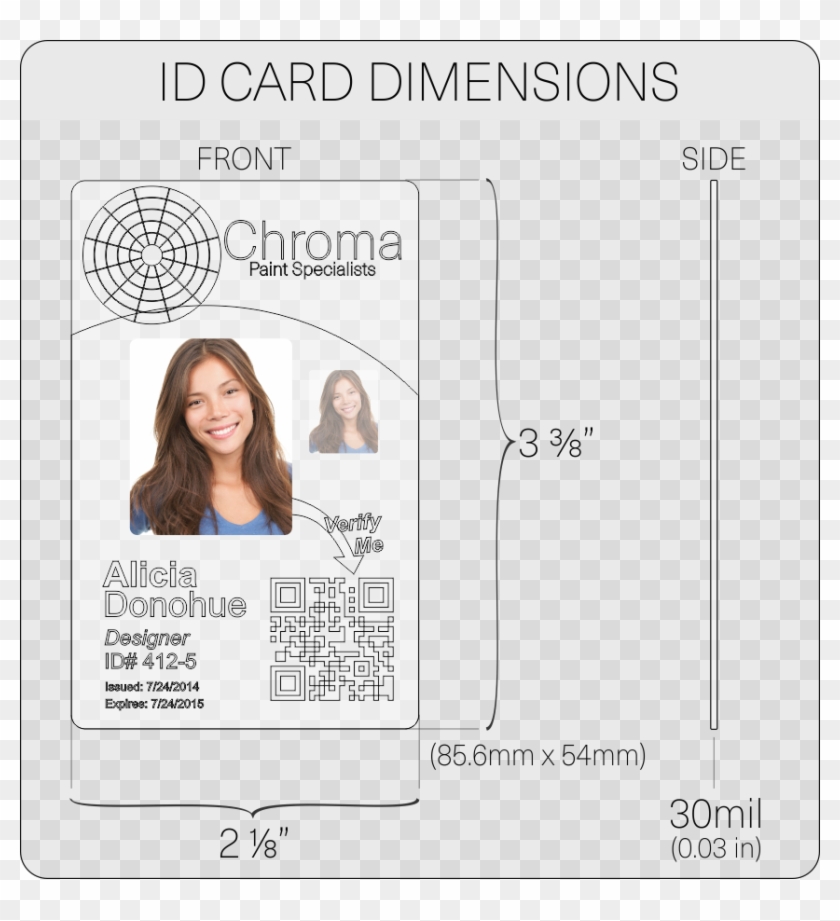 Id Card Design Specifications Standard Id Card Size In