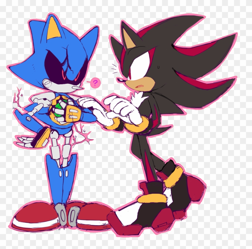 for @huffysweetpotato - Sonic Y Metal Sonic Love, HD Png Download -  1280x1185(#6175140) - PngFind