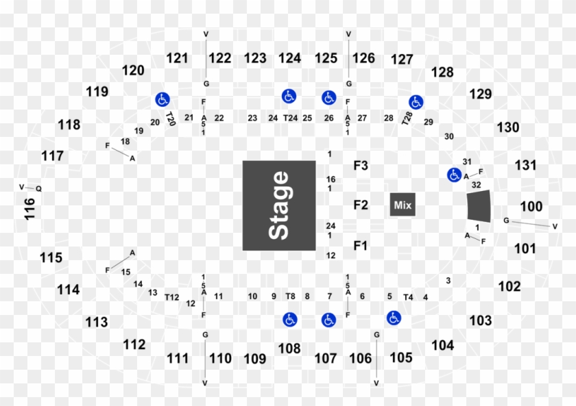 North Charleston Coliseum Seating Chart With Seat Numbers