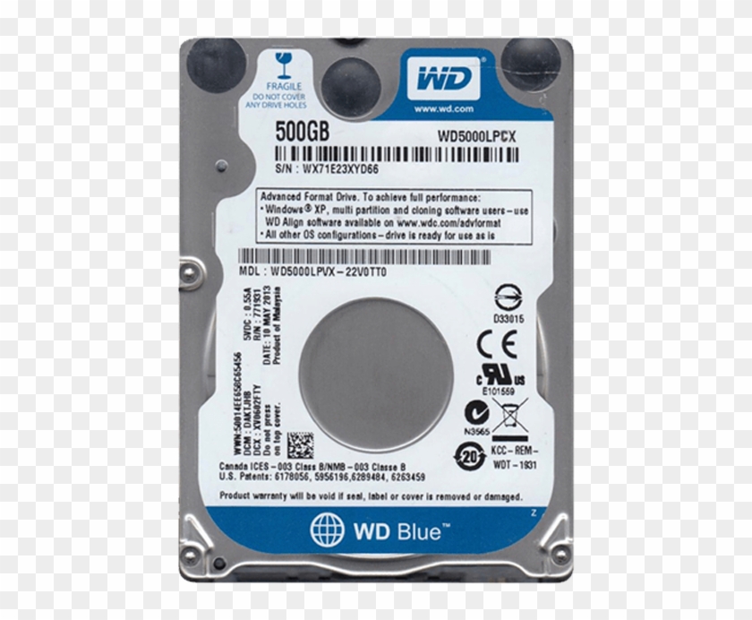 Western Digital Hdd Wd5000lpcx Mobile 500g Wdc Wd5000lpvx 22v0tt0 HD Png Download 700x700 6188463 PngFind